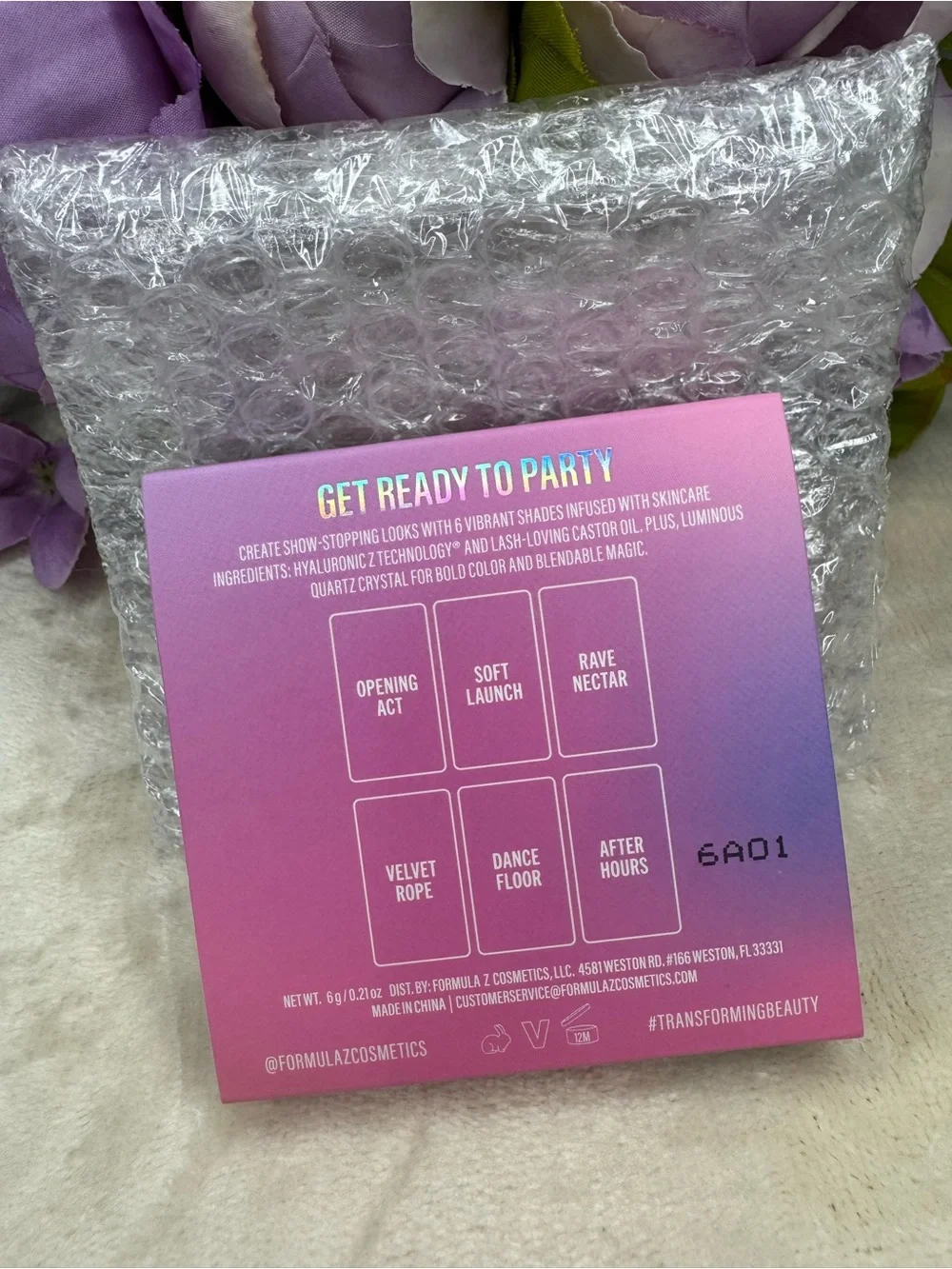 NEW Formula Z 6-Color Eyeshadow Palette